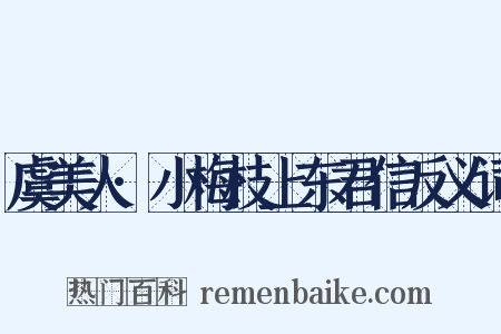 虞美人·小梅枝上东君信反义词是什么意思的图片